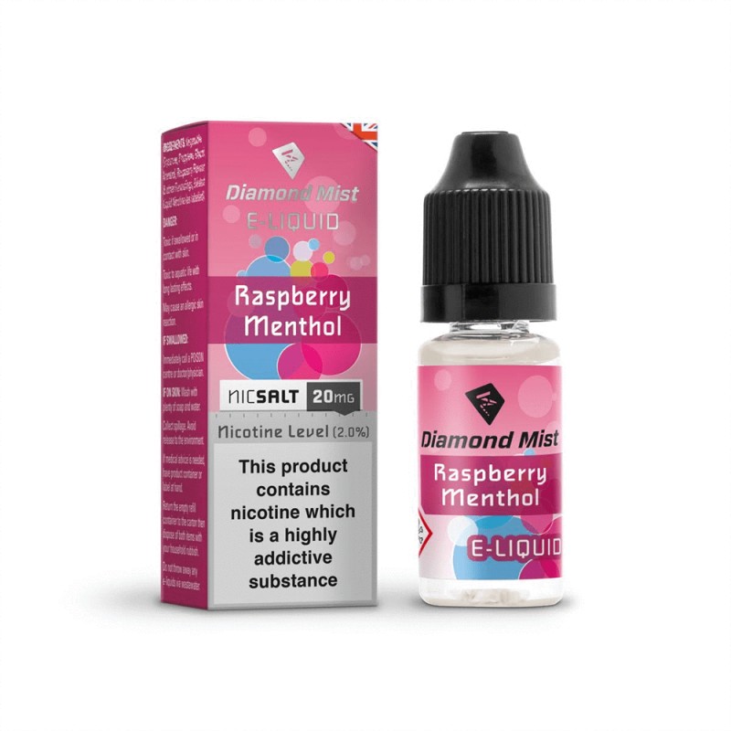 Diamond Mist Raspberry Menthol Nic Salt UK