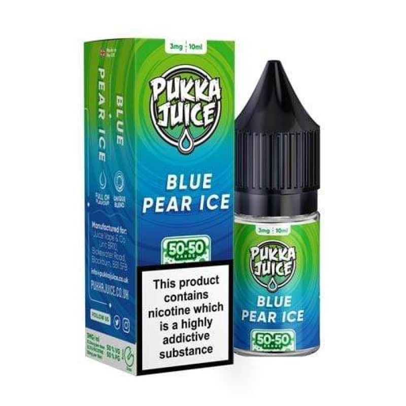 Pukka Juice 50/50 Blue Pear Ice UK