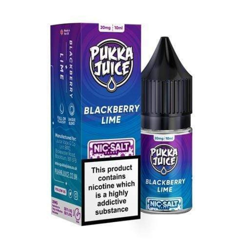 Pukka Juice Blackberry Lime Nic Salt UK