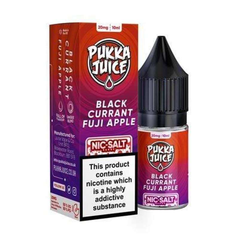 Pukka Juice Blackcurrant Fuji Apple Nic Salt UK