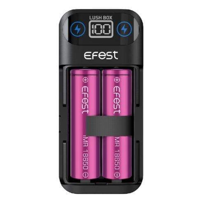 Efest Lush Box 2 Bay USB 18650 Battery Charger UK